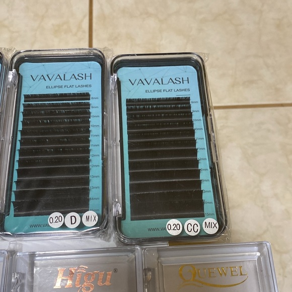 LASH EXTENSION BUNDLE - VAVALASH, EMEDA, HIGU, QUEWEL + QUEWEL Glue Rings - Picture 6 of 9